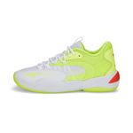 Puma Unisex-Adult Court Rider 2.0 Glow Stick White-Lime Squeeze Basketball Shoe - 11 UK (37739302)