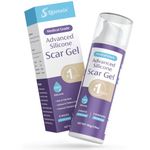 Skiennix 50g Advanced Scar Gel Cream, 100% Medical Grade Silicone Scar Gel, Scar Removal Cream for Surgical Scars, C-Section, Stretch Marks, Acne, Injury, Keloids, Effective for Both Old and New Scars
