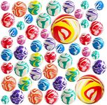 Top Right Toys Bouncy Balls for Kids, 50 Assorted Sizes Super Bouncy Balls Bulk Set, for Party Favors, Vending Machines, Small Toys, Kids Prizes, Gifts for Boys and Girls Ages 3 + Years Old