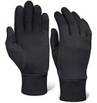 Running Glove Liners - Thermal Blac