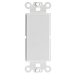 Decora Wall Plate Insert, White, Blank