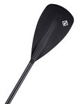 Two Bare Feet SUP Paddles 2 Piece & 3 Piece - Aluminium, Fibreglass, 4K Carbon Hybrid, Carbon Fibre Paddleboard Paddles (3 Piece Fibreglass Black)