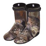 3mm Scuba Diving Socks for Women Men Colourful Prints Snorkeling Dive Booties With Strap Fasterner Thermal Calf Neoprene Socks Water Socks Surfing Sailing Swimming Socks Wetsuit, Multi Stone, L