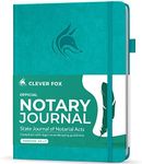 Clever Fox Notary Journal – Notary Public Journal of Notarial Acts – Hardcover Notary Log Book – Notary Supplies – 612 Record Entries, Numbered Pages, Hardcover, 8.5x11″ (Turquoise)