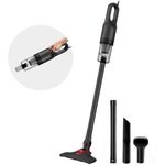 Inalsa 2-In-1 Handheld&Stick Vacuum Cleaner For Home&Car|700W Motor With Strong Powerful 14Kpa Suction|Hepa Filter|Clean Under Bed,Sofa nclude Carpet/Floor Brush(Ozoy Plus) Black&Grey,800 Ml,1 Count