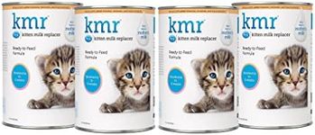 Pet-Ag KMR Kitten Milk Replacer Liquid - 11 oz, Pack of 4 - Ready-to-Feed Kitten Formula with Prebiotics, Probiotics & Vitamins for Kittens Newborn to Six Weeks Old - Easy to Digest