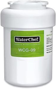 WaterChef WCG-09 Premium Refrigerator Water Filter Cartridge Replacement, Fridge Filter for GE MWF, GWF, MWFA, GWFA, GW06, Hotpoint HWF, HWFA