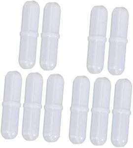 ULTECHNOVO 10 Pcs Stirring Bar Lab Stirrers Stir Plate Rod Bars Large Stir Rod Mixer Rod Laboratory Bar Stiring Rod Laboratory Stirrer Lab Equipment Tiny White PTFE Extract Magnetic