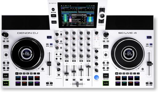 Denon DJ SC LIVE 4 White DJ Controller – 4-Deck Performance