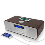 AUDIBLE FIDELITY Complete Hi-Fi DAB/DAB+ Stereo System CD Player With Speakers, Wireless Charging & USB Charging, Bluetooth, MP3 Playback, FM & Digital Radio with Remote Control