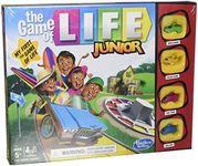 Hasbro Gaming The Game of Life Junior Board Game for Kids Ages 5 and Up,Game for 2-4 Players