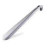 ACEBON Metal Shoe Horn Long Handle, Portable 12" Long ShoeHorn, Easy to Take for Travel Use, Stainless Steel Shoe Helper Stick for Women, Men, Kids, Seniors, Elderly, Disabled