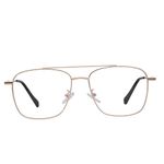 ARN OPTICALS - Square Progressive Reading Glasses,Anti Glare And Blue Cut For Men Women Power +1.00 +1.25 +1.50 +1.75 +2.00 +2.25 +2.50 +2.75 +3.00 (Distance Zero/Near +1.00, Golden)