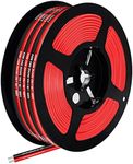 18 AWG PVC Electrical Wire 16.5FT, 2 wire Red Black Cable Hookup Electrical Wire LED Strips Extension Wire 12V/24V DC Cable Stranded Wires for LED Strip Light