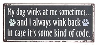 Ganz My Dog Winks at Me Wall Plaque