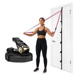 Arena Strength Door Anchor Strap for Resistance Bands, Multi Loop Door Anchor Fits Up to 9 ft Doors Heavy Duty Door Anchor for Workout Bands, Easy to Install Full Body Home workouts