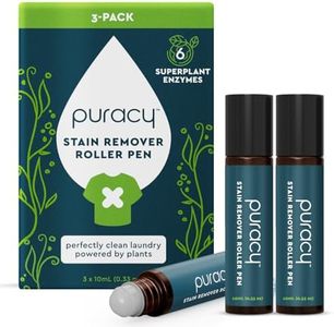 Puracy Stain Remover Pen, Natural Based Travel and Laundry Stain Cleaner for Clothes, Baby Essentials, Kids Stains, Oil and Fabric Spot Cleaner, Unscented (Stain Remover Pen, 0.33 oz, 3 pack)