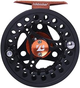 Kylebooker Large Arbor Fly Fishing Reel Black,7/8wt