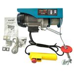 KATSU Electric Hoist Lift Upto 250KG Overhead Electric Hoist 220V 18M Electric Wire Hoist Remote Control Garage Auto Shop Overhead Lift