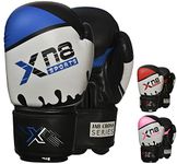 XN8 Boxing Gloves for Training Punch bag-Lamina Hide Leather Mitts For Fighting-Kickboxing-Sparring-Muay Thai-Great for Double End Speed Ball & Focus Pads Punching