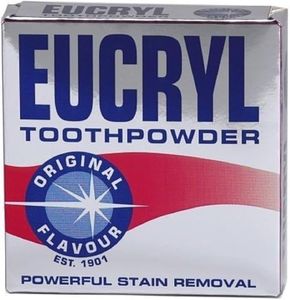 Eucryl Smokers Toothpowder Original 50g Powerful Stain Remover (Pack of 6)