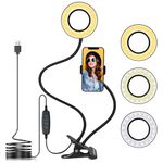 Boltove Ultimate Selfie Ring Light with Adjustable Phone Holder – Professional Quality LED Light for Perfect Photos and Videos, Ideal for Content Creators, Vloggers, and Influencers