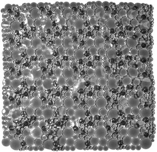 Bubbles Non-Slip Square Shower Mat Clear Gray 20″L X 20″W