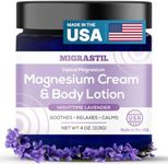 Migrastil Nighttime Lavender Topical Magnesium Cream & Body Lotion - Promotes Sleep and Soothing Relief for Sore Muscles, Leg Cramps, Etc. 4oz