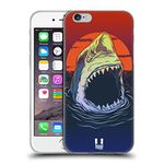 Head Case Designs Hungry Shark Sea Monsters Soft Gel Case Compatible With Apple iPhone 6 / iPhone 6s