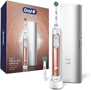 Oral-B Pro Smart Limited Power Rechargeable Electric Toothbrush with (2) Brush Heads and Travel Case, Rose Gold