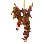 Design Toscano Cane and ABEL The Dragon 2017 Holiday Ornament