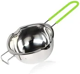 Stainless Steel Double Boiler Pot, 600ML Updated Melting Pot with for Melting Butter,Chocolate, Candy, Cheese and Caramel (green)