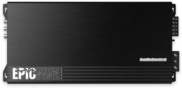 AudioControl EPICFIVE Epic Series 1100 Watt RMS 5-Channel Car Audio Amplifier, Class D, Epic Boost, Subsonic Filter, High-Pass/Low-Pass Filters, ACR-E Remote Bass Knob, Epicenter Link