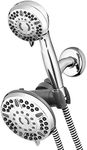 Waterpik High Pressure Shower Head Handheld Spray, 2-in-1 Dual System with 5-Foot Hose PowerPulse Therapeutic Massage, Chrome, 2.5 GPM XET-633-643