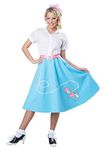 California Costumes 01467S/M 50's Poodle Skirt Character Adult Sized Costumes, Blue, S/M