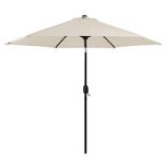 Dycietx 2.7M Garden Parasol with crank handle - Sun Umbrella Parasols Waterproof for Outdoor/Patio/Outside/Balcony - Patios Table Umbrellas UV40+ Protection/Tilt Function/Pole Width ø 38 mm(Ivory)