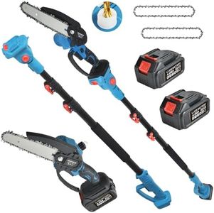 Clownya 2-in-1 Cordless Pole Saw Pruning Set, For Tree Trimming and Garden Pruning, Chainsaw Gifts: Perfect for Men, Dads, Husbands, Fathers, and Gardeners