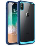 SupCase Unicorn Beetle Style Premium Hybrid Protective Clear Case for Apple iPhone X 2017/iPhone XS 2018 Release, Navy