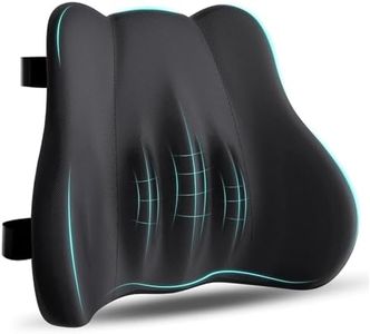 Lumbar Support Cushion, Memory Foam Back Supportfor Office Chair,Computer Chair,Car Seat,Recliner and Couch with Adjustable Straps, Ergonomic Design Orthopedic Backrest