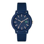 Lacoste Analogue Quartz Watch for Men or Women from The Lacoste.12.12. Collection, Featuring a Stylish Silicone Bracelet with Petit Piqué Texture