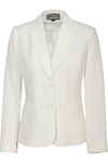 Busy Women's Light Cream Off White Suit Jacket Blazer 22