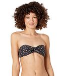 Billabong Women's Tropic Moon Tie Front Bikini Top, Black Pebble, L