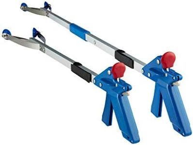 ArcMate 26" EZ Reacher Deluxe Locking Indoor Reacher Grabber with 5lb Pickup Capacity & 42" EZ Reacher Deluxe Locking Collapsible Indoor Reacher Grabber with 5lb Pickup Capacity, Pack of 2 Reachers