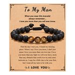 PINKDODO Gifts for Men, Mens Gifts Bracelet for Men Anniversary Birthday Christmas Valentines Day Gifts for Men Him Boyfriend Husband Valentines Day Gifts Ideas