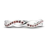 55Carat Natural-Garnet Criss Cross Prong-Setting Ring 925-Sterling-Silver Birthstone Fashion Jewelry for Women and Girls Gift Size: N