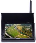 Readytosky 4.3" FPV Monitor 48CH 480 x 272 LCD Reciever Monitor Auto Search with OSD Built-in Battery+Sunshade Hood for FPV Drone Quadcopter