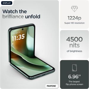 Motorola Razr 60 Ultra Flip Phone – Pantone Scarab Green