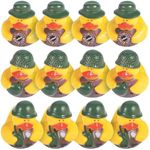 One Dozen (12) Camoflage Rubber Duck Party Favors