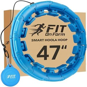 Smart Hula Fit Hoop for Adult Weight Loss - Infinity Exercise Hoola Hoop - Weighted Hoolahoop for Women - Abs Workout Hoopfit - 24 Knots