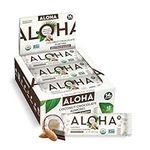 ALOHA Organic Plant Based Protein Bars |Coconut Chocolate Almond | 12 Count, 1.98oz Bars | Vegan, Low Sugar, Gluten Free, Paleo, Low Carb, Non-GMO, Stevia Free, Soy Free, No Sugar Alcohols